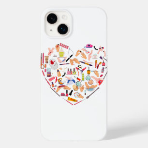Coque Pour iPhone 14 Plus Manicuriste Nail Technicien Outil Coeur