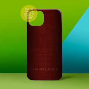 Coque iPhone 15 Pro Max Manly Design exécutif avec nom pour les hommes