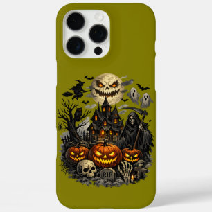 Coques iPhone 16 Pro Max Manoir hanté au clair de lune"