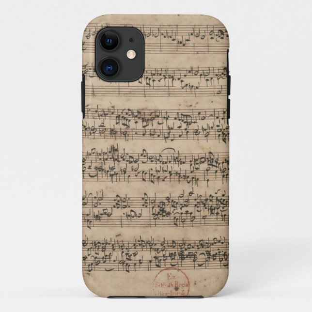 Coques Case-Mate iPhone Manuscrit de Bach (Dos)