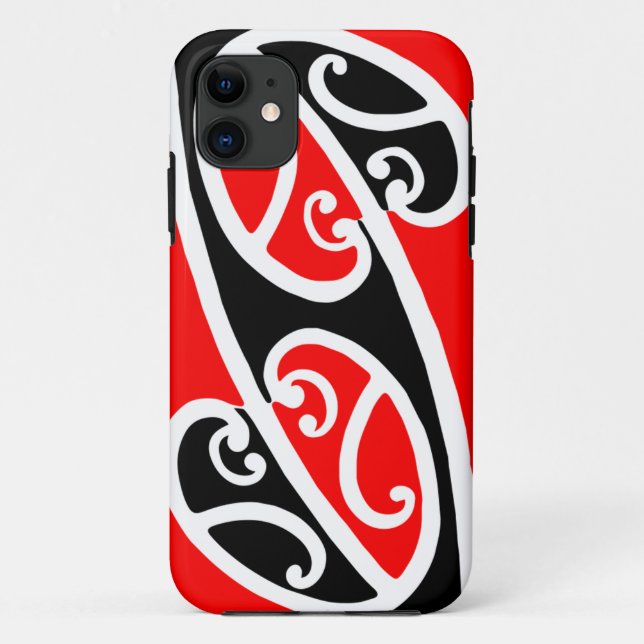 Coques Case-Mate iPhone Maori Kowhaiwhai Motif 2 (Dos)