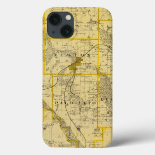 iPhone 13 Case Map of Jasper County, État de l'Iowa