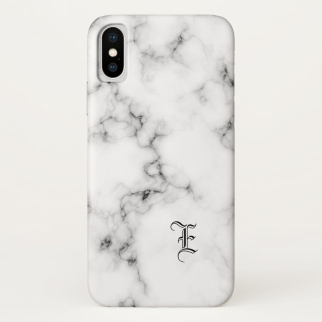 Coques Case-Mate iPhone Marble monogram (Dos)