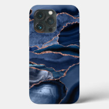 Marble tendance Marine Blue Agate Geode