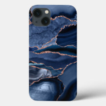 Marble tendance Marine Blue Agate Geode