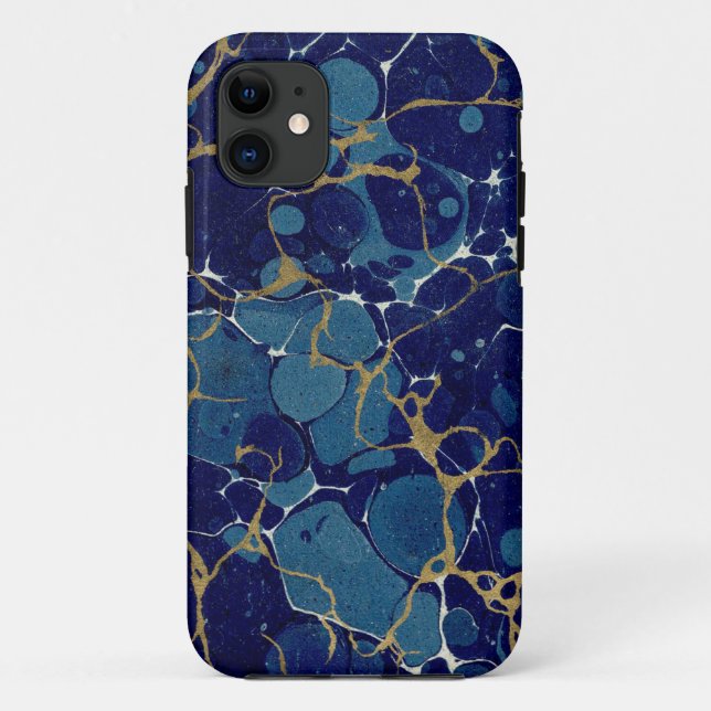 Coques Case-Mate iPhone Marbled Blue Apple iPhone 11 (Dos)