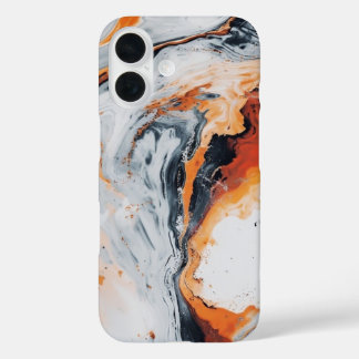 Coques iPhone 16 Marbrage volcanique