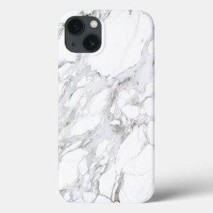 Etui iPhone 13 Marbre blanc de luxe