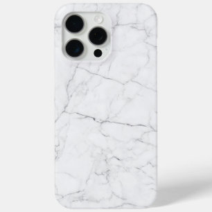 Coque iPhone 15 Pro Max Marbre blanc élégant