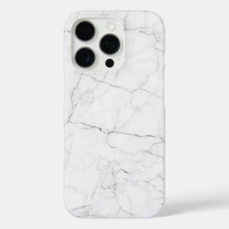 Coques iPhone 16 Pro Marbre Blanc Élégant