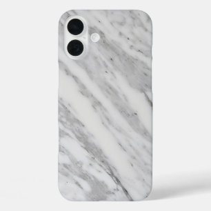 Coques iPhone 16 Plus Marbre Blanc Élégant