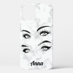 Case-Mate iPhone Case Marbre blanc tendance cool, Yeux