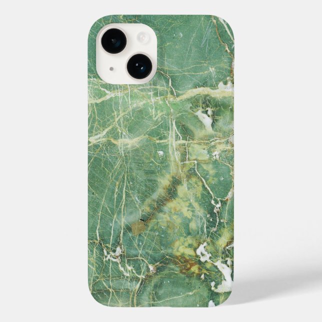 Coques Case-Mate iPhone Marbre blanc vert classique iPhone Motif / Android (Verso)