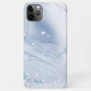 Case-Mate iPhone Case Marbre Bleu Poussiéreux Moderne en Pierre