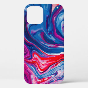 Case-Mate iPhone Case Marbre bleu rouge