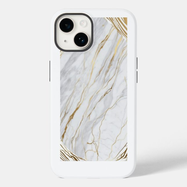 Coques Case-Mate iPhone marbre doré (Verso)