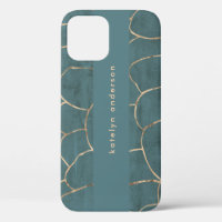 Marbre moderne Gold Gemstone Turquoise