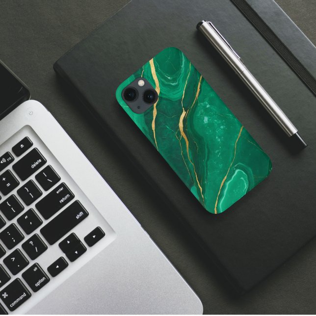 Coques Case-Mate iPhone Marbre vert (Créateur téléchargé)