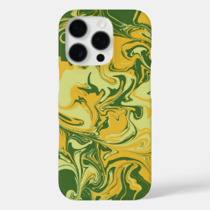 Coques iPhone 16 Pro Marbre vert - style marbré de papier