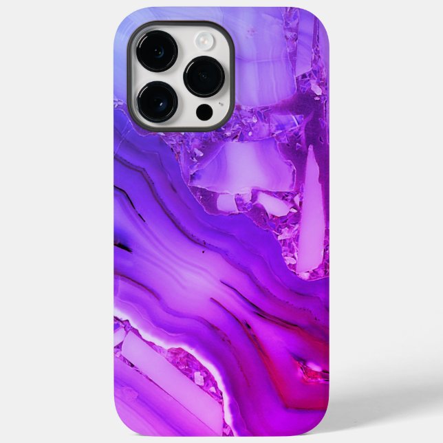 Coques Case-Mate iPhone Marbre violet exotique (Verso)