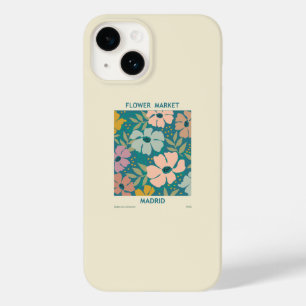 Coque Pour iPhone 14 Marché aux fleurs Madrid Imprimer