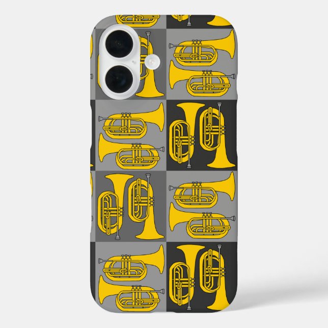 Coques Case-Mate iPhone Marching Baritone Crosshatch (Verso)