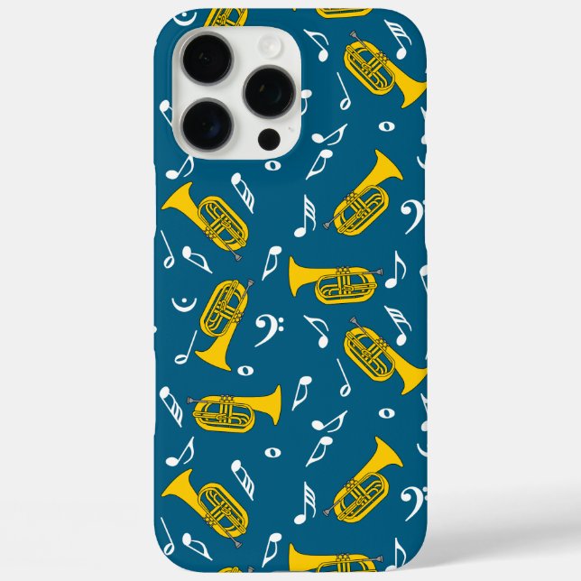 Coques Case-Mate iPhone Marching Baritone Music Notes Bass Clefs (Verso)