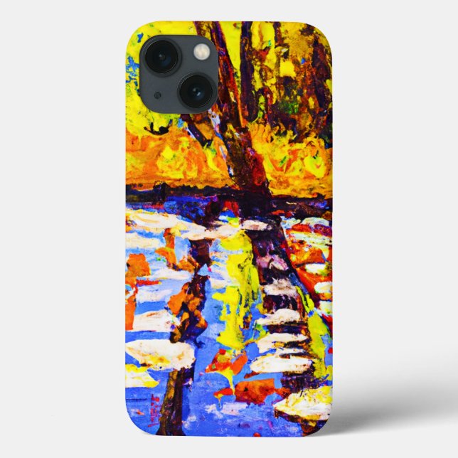Coques Case-Mate iPhone Marécage forestier coloré. Commandez dès maintenan (Verso)