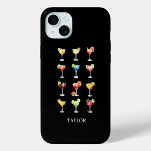 Coque iPhone 15 Mini Margaritas pour tous Monogramme