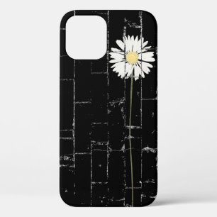 Case-Mate iPhone Case marguerite blanche sur brique noire