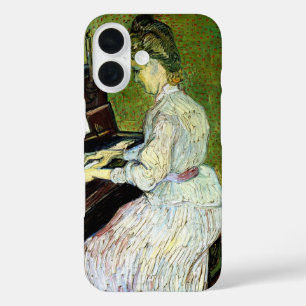 Coques iPhone 16 Marguerite Gachet au piano par Vincent van Gogh