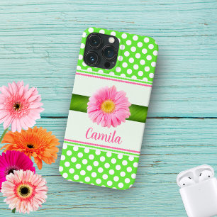 Case-Mate iPhone Case Marguerite Gerber Rose À Pois