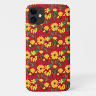 Case-Mate iPhone Case marguerite jaune sur rouge