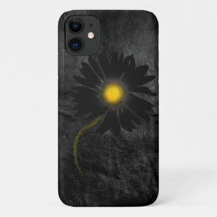 Case-Mate iPhone Case marguerite noire éclatante sur cuir
