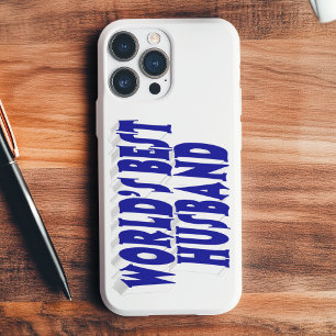 Case-Mate iPhone Case Mari avec texte bleu 