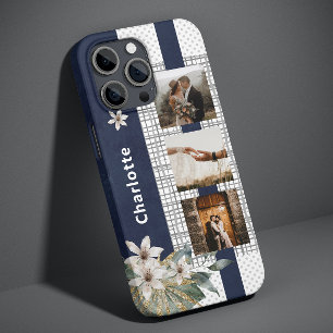 Case-Mate iPhone Case Mariage moderne Couple Photo personnalisée Floral 