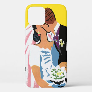 Etui iPhone Case-Mate Mariage vintage, mariée et chambre jeunes mariés s