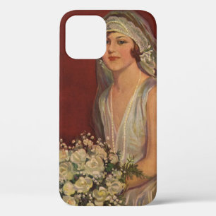 Coques Pour iPhone Mariage vintage, Portrait de mariée victorienne