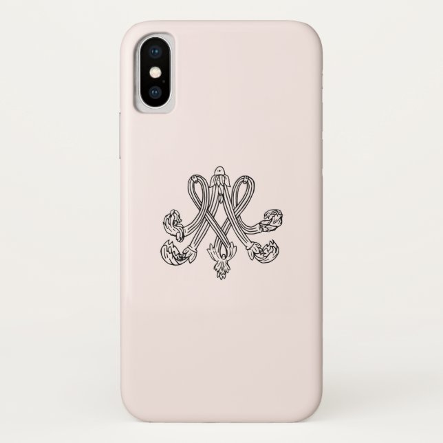 Coques Case-Mate iPhone Marie-Antoinette - monogramme - Royal Monogram (Dos)
