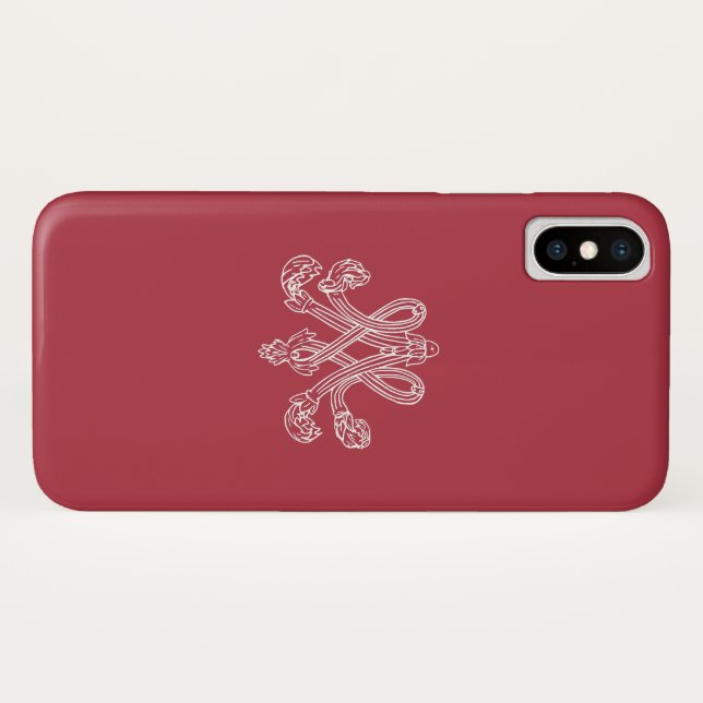 Coques Case-Mate iPhone Marie Antoinette - monogramme - Royal monogram (Dos (Horizontal))
