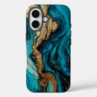 Coques iPhone 16 Marine abstraite
