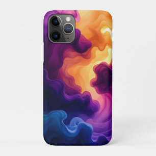 Case-Mate iPhone Case Marine Abstraite, Aquarelle violette et jaune