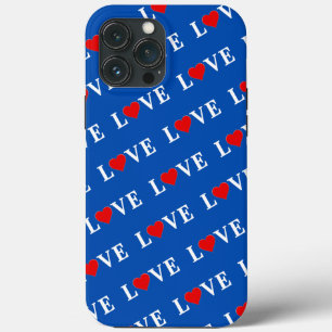 Case-Mate iPhone Case Marine Bleu amour Coeur Élégant Rétro