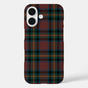 Coques iPhone 16 Marine bleu et rouge MacLennan Clan Scottish Plaid