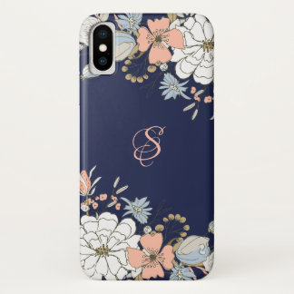Case-Mate iPhone Case Marine Blush Pink Floral Personnalisé
