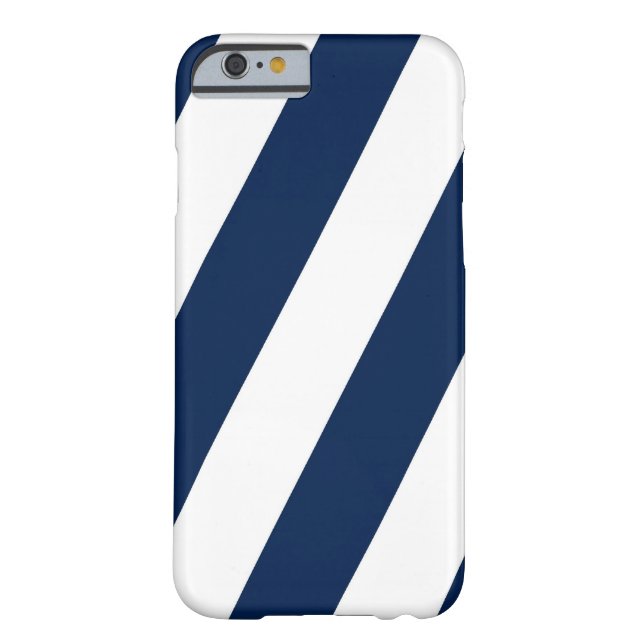 Coques Case-Mate iPhone Marine et rayures blanches (Dos)