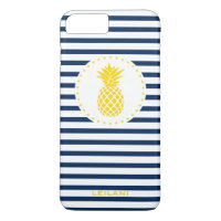 Marine jaune d'ananas barrée personnalisée
