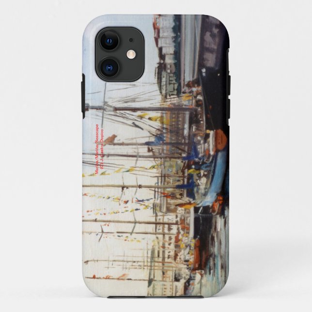 Coques Case-Mate iPhone Marine/Marine/Seascape (Dos)