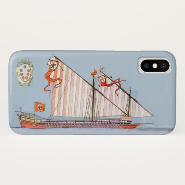 Coques Case-Mate iPhone Marine Toscane Médicis, Bleu Nautique (Dos (Horizontal))