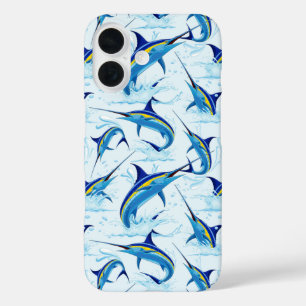 Coques iPhone 16 Marlin Bleu Jaillissant de l'Océan